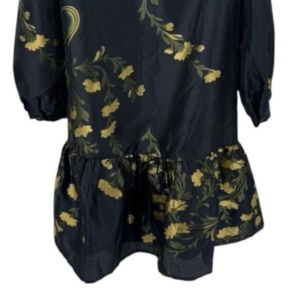 Tuckernuck | NEW Navy Jasmine Vine Jacquard Palmerston Dress Size XL - Picture 7 of 11